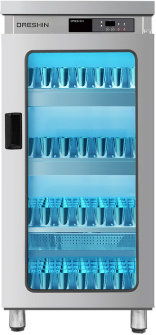 대신전기산업 업소용 자외선 컵 살균기 소독기 건조기 150개 열탕건조 DSH-704