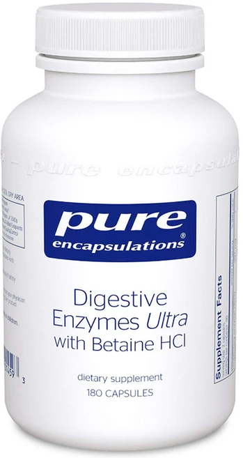 Pure Encapsulations 다이제스티브 엔자임 울트라 with 베타인 Hcl 캡슐, 180정, 1개 - 쿠팡