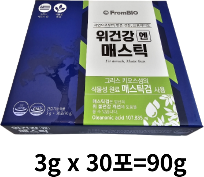 위건강 엔 매스틱, 90g, 3개