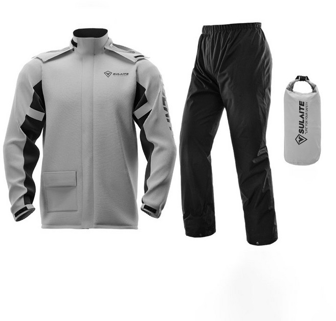 슐레이트 오토바이우비 남자우비세트 골프비옷 오토바이비옷, 그레이