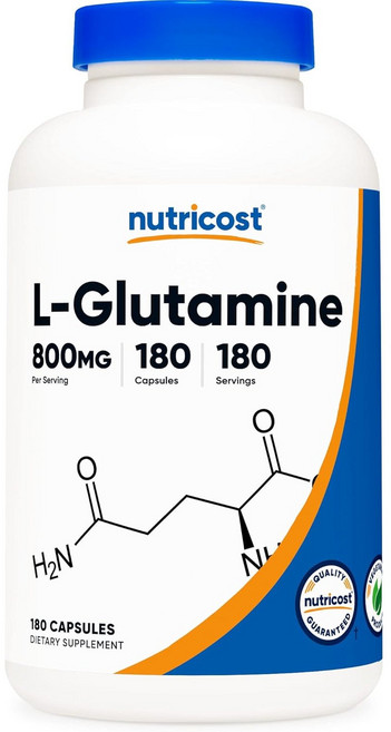 뉴트리코스트 L-글루타민 800mg 180 캡슐, 180정, 4개
