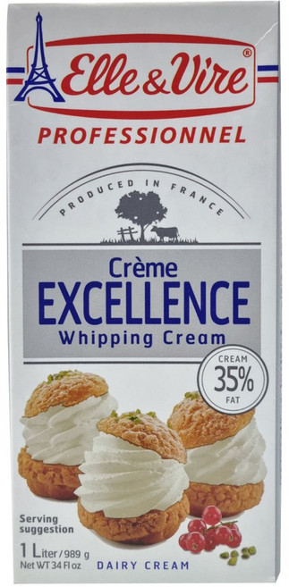 엘르앤비르 엑설런트 동물성 휘핑크림 1L, 1개