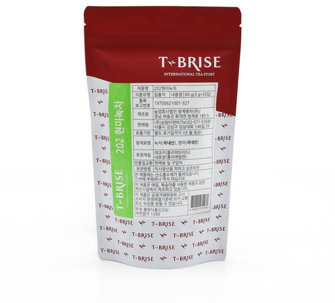 티 브리즈 현미 녹차3g 20개입 1개, 3g
