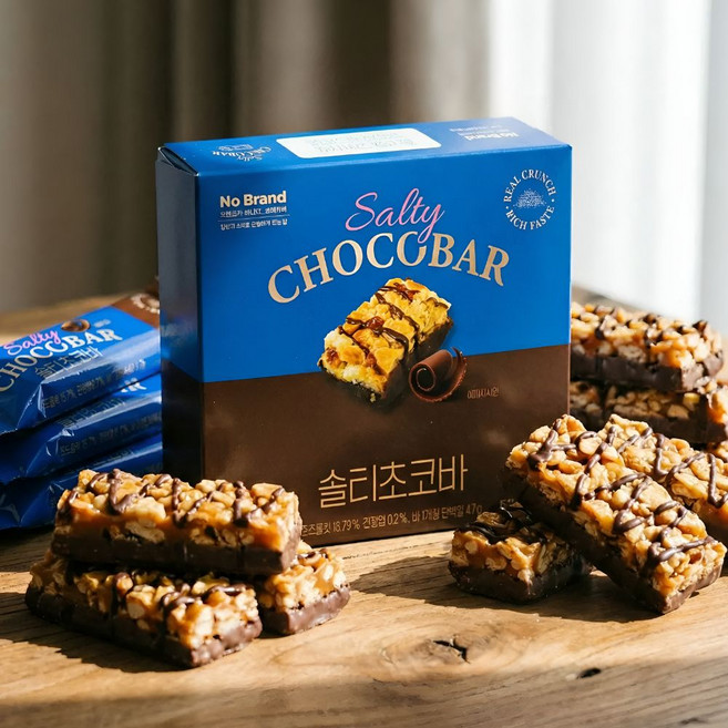 노브랜드 솔티 초코바, 3개, 152g
