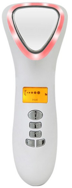 정원전산 갈바닉 냉온 진동 피부 마사지기, 화이트, BLK-D002