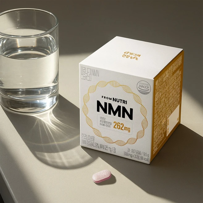 빙그레 프롬뉴트리 NMN 효모발효분말 262mg 글루타치온 6박스 (6개월분), 30회분 - 쿠팡