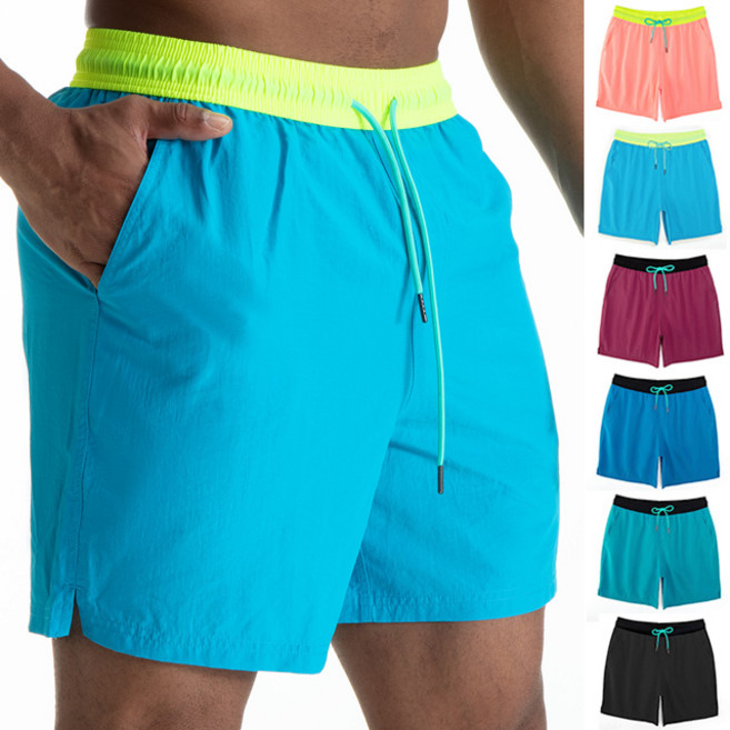 스토리원 JG-SSBM026 남성 배색밴딩 수영복 반바지 스윔팬츠