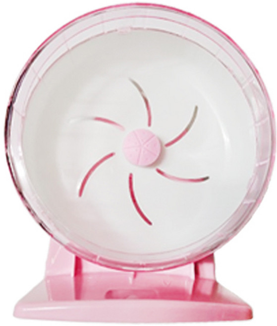 쳇바퀴 다람쥐 골든 햄스터 마라톤휠 무소음 소형, 1개, 핑크