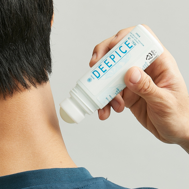 딥아이스 스포츠겔 롤온스틱 90ml 근육 리커버리 쿨링겔 바르는 파스 타입 스포츠마사지, 1개