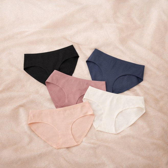 필테라 베이직 핏 여성 무봉제 심리스팬티_5P