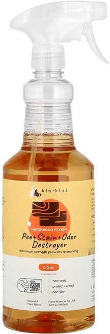 킨+카인드 소변 얼룩 냄새 제거제 원목 바닥용 시트러스향 946ml KND-25320 - 쿠팡