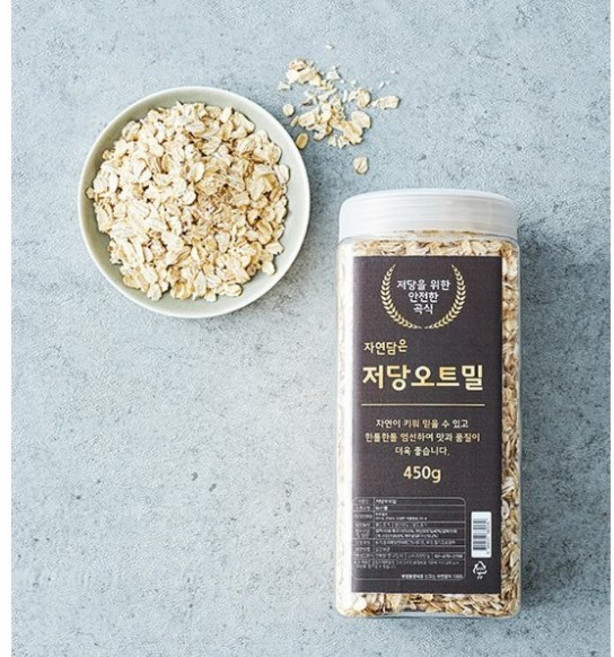 자연담은 저당 오트밀, 저당 오트밀 450g 2개, 450g, 2개