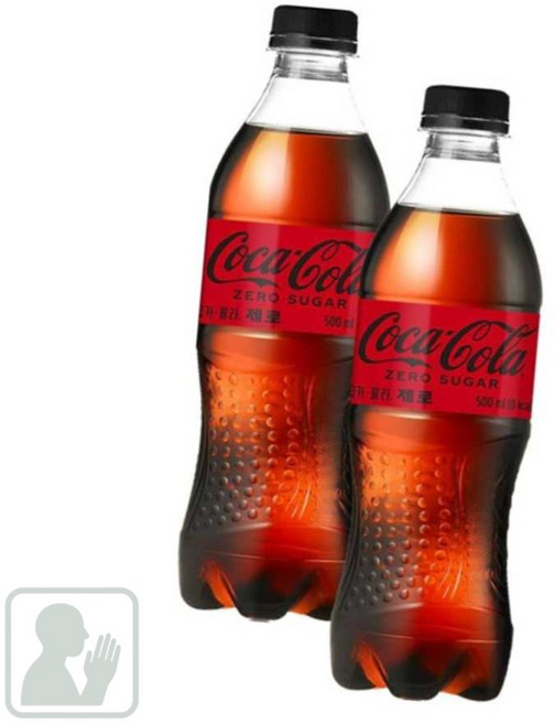 루다스 제로콜라 코카콜라제로 500ml 24PET, 24개