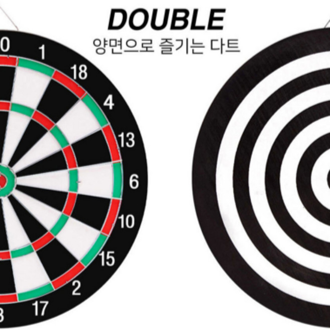 무핑 12인치 양면 다트 세트 약 30cm + 다트핀 4P, 1세트