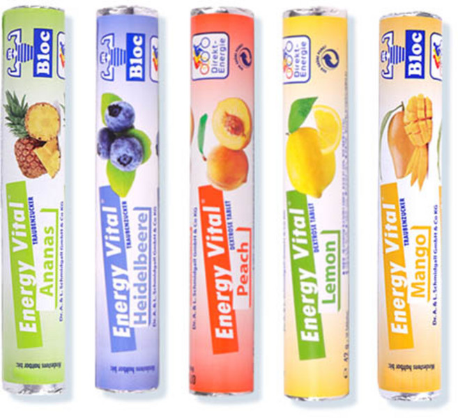 에너지바이탈 블록 포도당캔디 에너지보충제 ( 블루베리맛 ), 1개, 18정