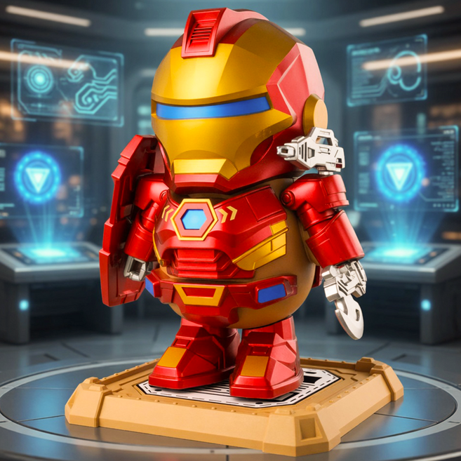 카피바라 히어로즈 자석 피규어 2세대 개선판 아이언 변신 조립, 1개