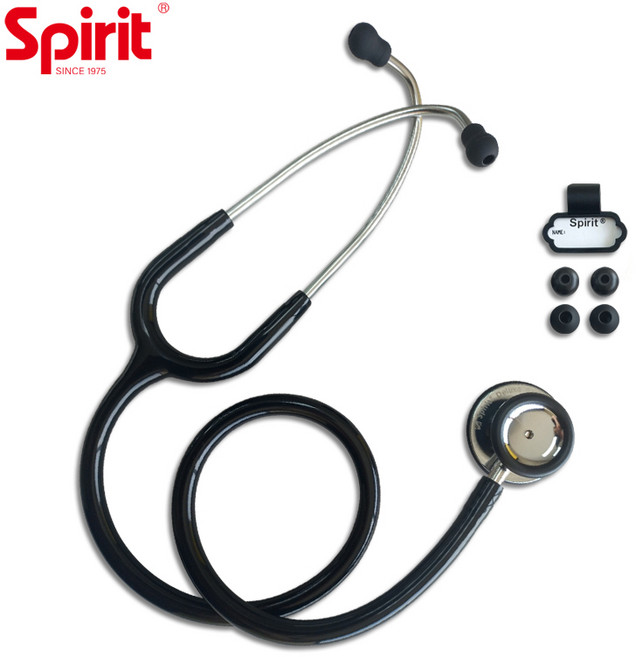 Spirit CK-601PF 간호사용 고급 양면 청진기, 1개