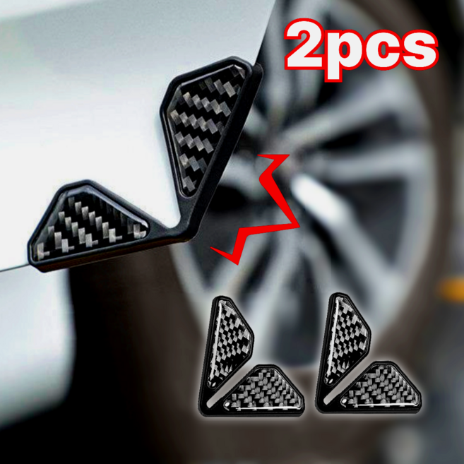 자동차 도어 모서리 충격 문콕방지 도어가드 보호 패드 2P 세트, 2개, 블랙