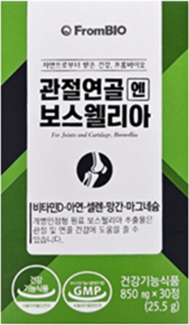 프롬바이오 관절연골 엔 보스웰리아 25.5g, 30정, 1개