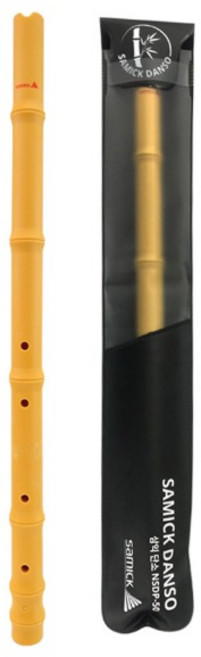 삼익 단소 NSDP-50 연습 교육 학습 음악수업 준비물, Yellow/Black Case, 1개