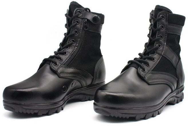 검정 테러화 반목 에어본창 지퍼 워커