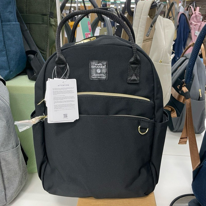 Anello Grande 防水後背包 手提後背包 A4筆電包 多口袋 男女通用 GTM0864, 黑(BK)