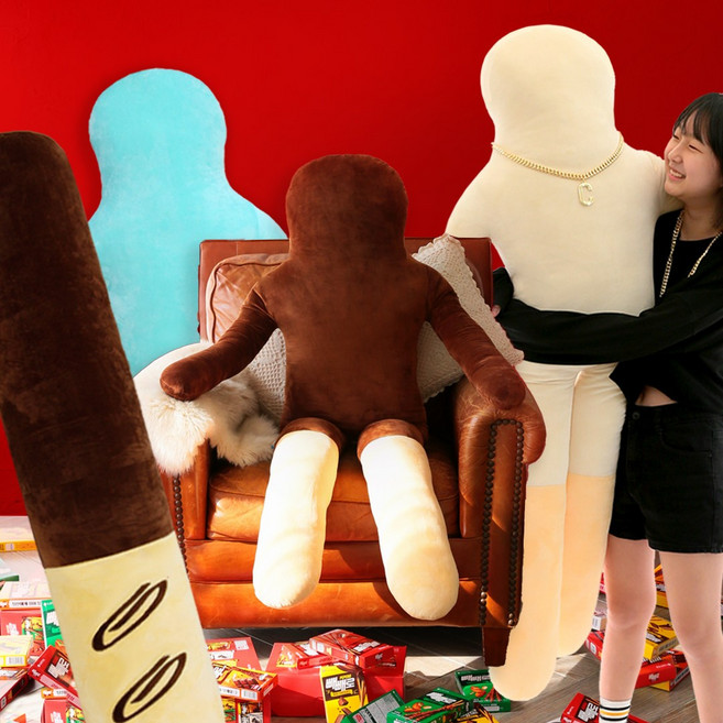 코튼푸드 초코샘/초코롱 바디필로우 대형인형쿠션 150cm (3종) 빼빼로데이 여자친구 기념일선물, 02 초코샘 오리지널