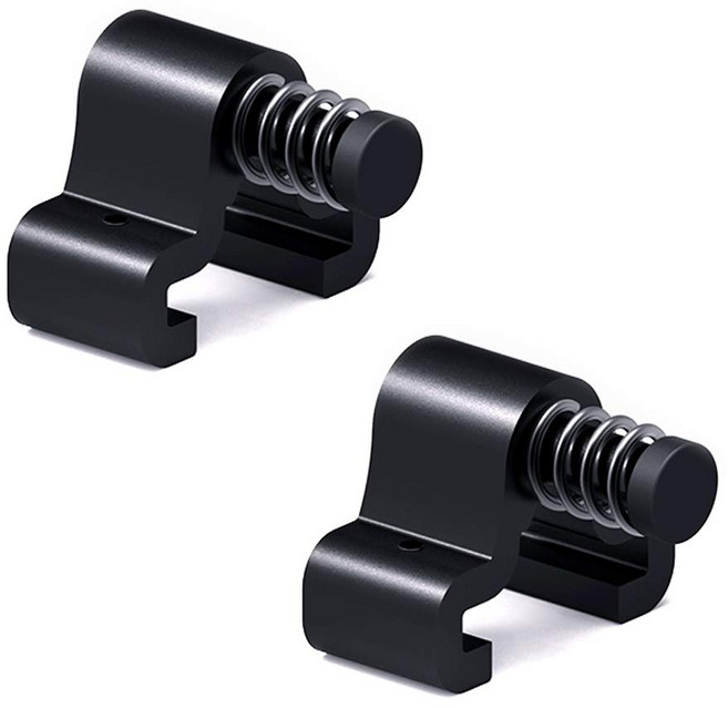 레일문 폭 40mm 플랫 트랙 용 슬라이딩 헛간 도어 스토퍼 조정 가능 레일 하드웨어 액세서리, 2 Pack, 2.2Pack