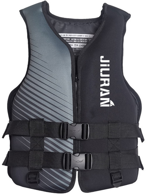 加厚成人浮力衣 救生衣 釣魚 漂流 衝浪, 黑色L