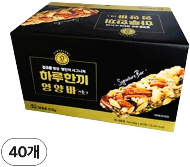 김규흔 명장 하루한끼 영양바 시즌2 () 시그니처 견과류 에너지 시리얼바, 40개, 1kg