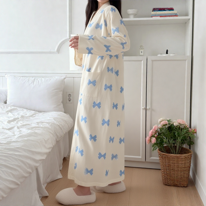 벨라마마 빅사이즈 캡내장 브라캡 모유수유잠옷 임산부잠옷 원피스 출산복