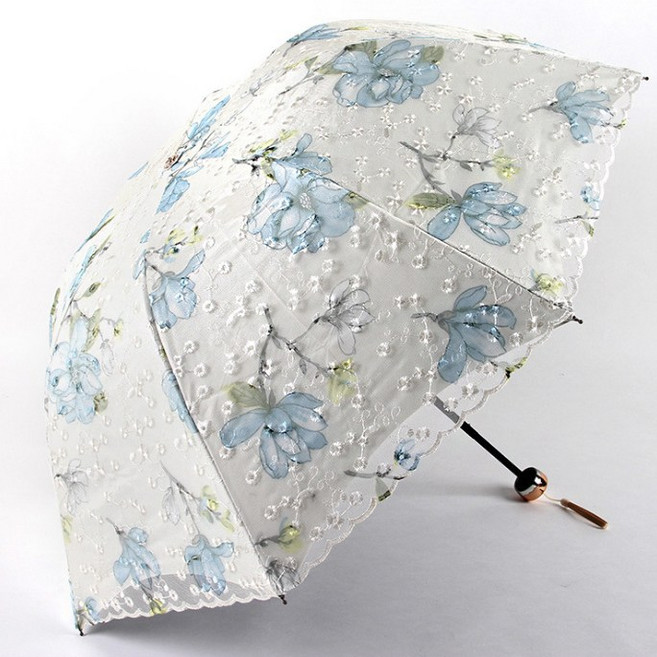 네츄럴데이 자수 레이스 양산 uv차단