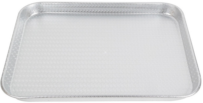 국내산 업소용 알루미늄 직사각 쟁반, 엠보, 1개, 대-4호
