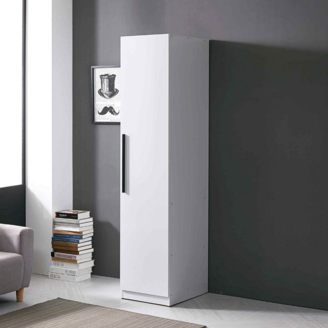 세홈 1인 옷장 회사 캐비넷 사무실 에스테틱 기숙사 원룸오피스 미용실 사업장용 미니 틈새 코너옷장, 화이트