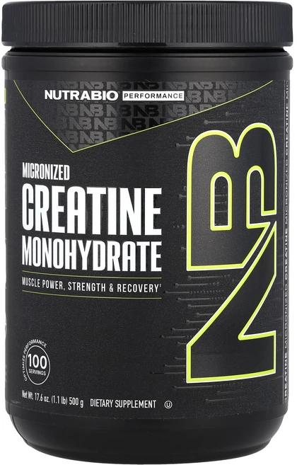 새해 건강을 선물하세요 NutraBio 운동 능력 미분화 크레아틴 일수화물 500g(1.1lb) 특별관리진행, NutraBio운동능력미분화크레아틴일수화물500g11l, 500g, 1개 - 쿠팡