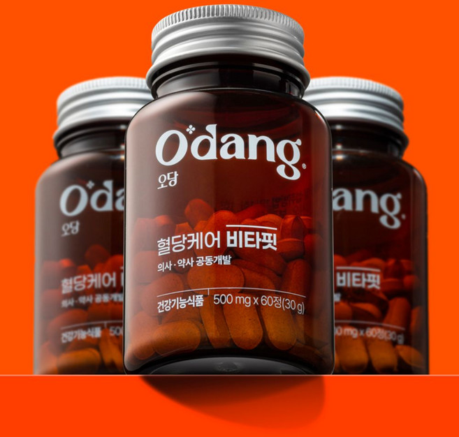 오당 혈당케어 비타핏 비타민D 1000IU 비타민D3 비타민B 멀티 종합 고함량 보충제 혈당 영양제, 3세트, 60정