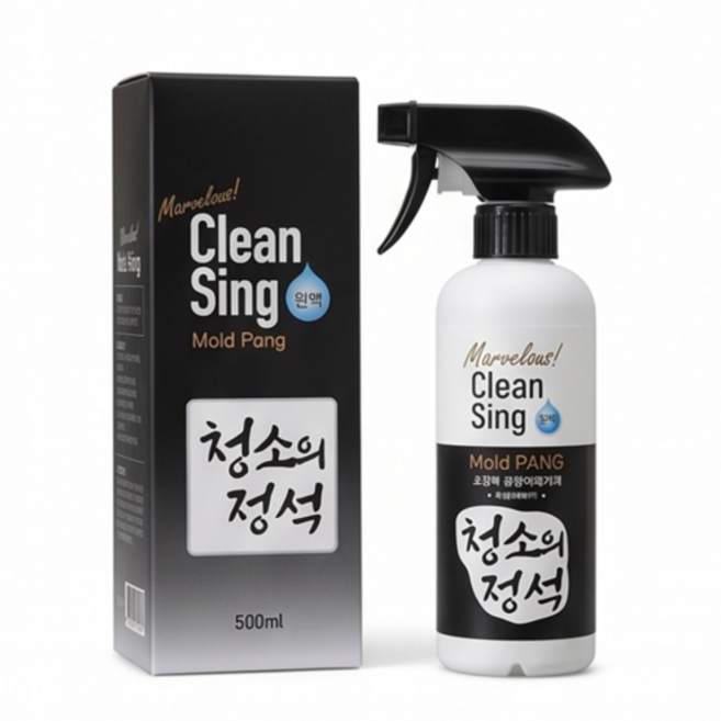 청소의정석 곰팡이제거제 창틀 벽지 실리콘 화장실 주방 타일 청소 세제, 1개, 500ml