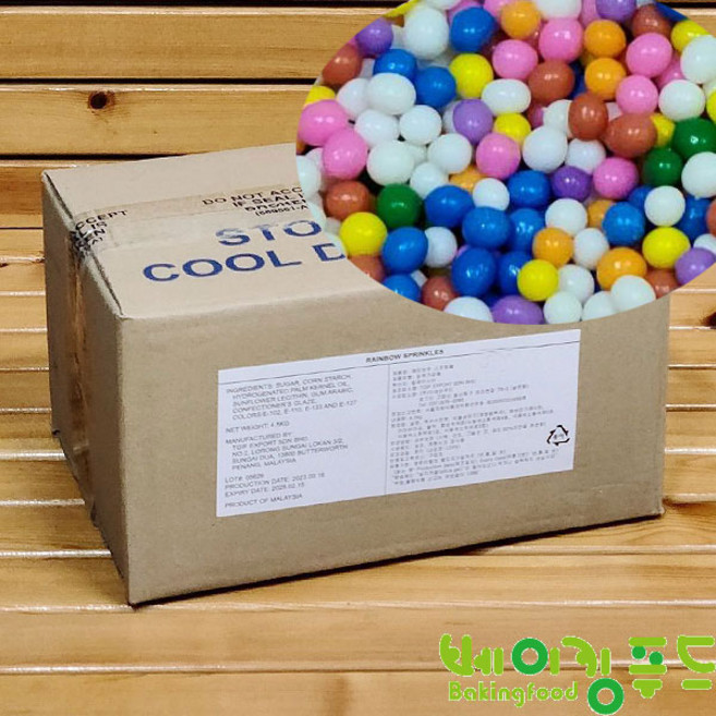 스프링클 레인보우 구슬 4.5kg, 1kg, 1개