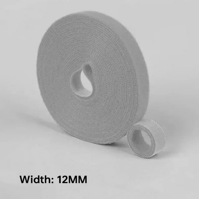 5M 12MM 너비 이어폰 USB 관리 마우스 케이블 와인 프리 정리 나일론 코드, Gray, 1개