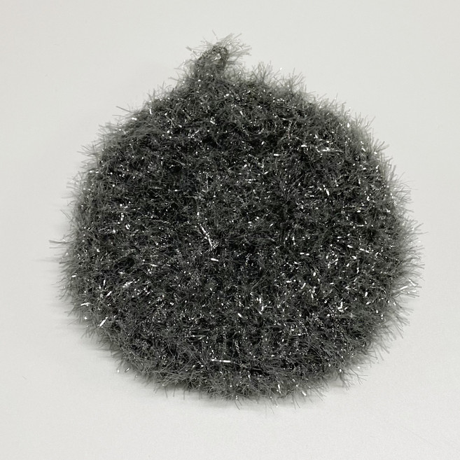 [풀블랭크] 핸드메이드 심플 2겹 도톰 컬러 아크릴수세미 12개 세트 4색 택1, 그레이 12개입