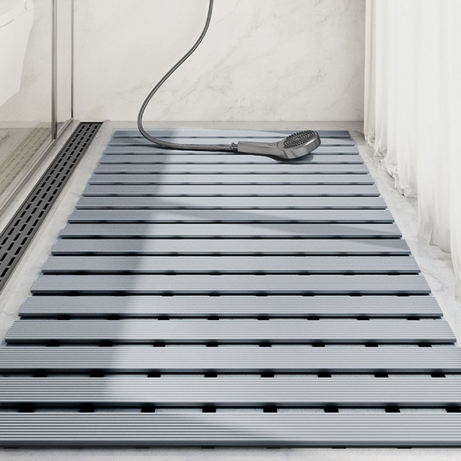 스피세프 화장실 미끄럼방지 매트 욕실매트, 1개, 그레이