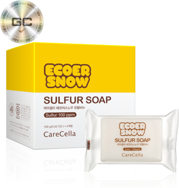 지쿱 케어셀라 에코어스노우 유황비누, 100g, 16개입