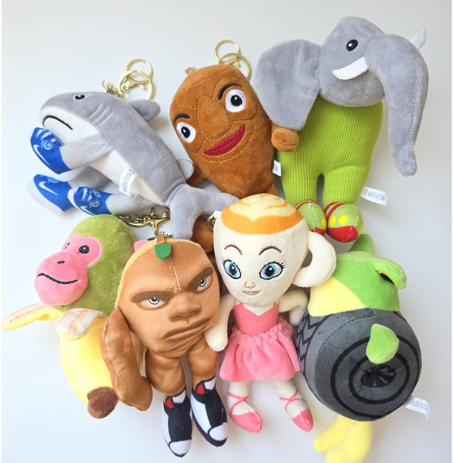 이탈리안 브레인롯 인형 키링 가방고리 인형키링 브레인롯 열쇠고리 18cm, 4번, 1개