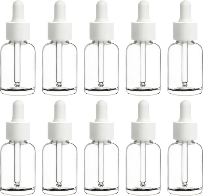 닥터보틀 프리미엄 고중량 유리 스포이드 25ml 화장품공병 앰플 오일 용기, 10개, 투명 고중량