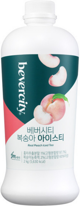 세미 베버시티 아이스티 시럽 복숭아, 2kg, 1개