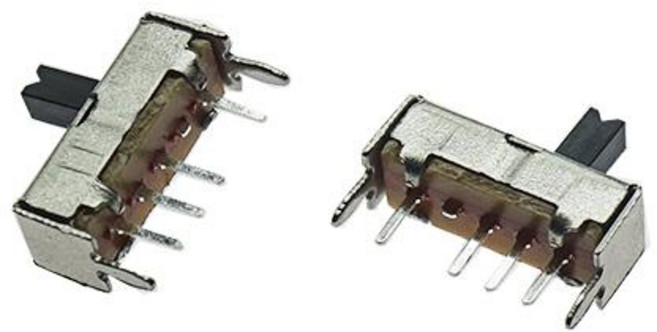 슬라이드스위치 SS-13D07 4P 3단 4MM, 1개