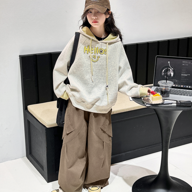 밀크봉봉 초등생 여아 후드티(G174)