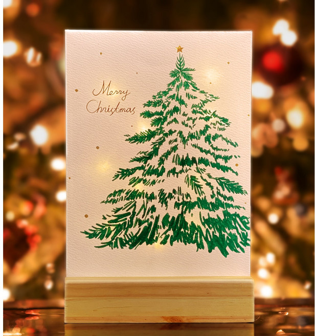 크리스마스 무드등 DIY 트리 드로잉 취미 그리기 키트 크리에이티브레시피, 전원 어댑터 미포함