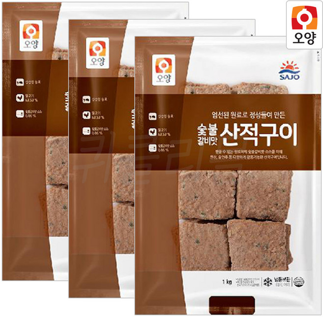 사조오양 숯불구이맛 고기산적 1kg, 3개