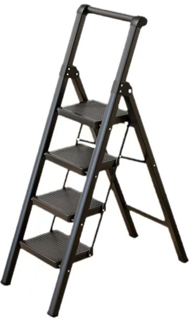 經典黑全踏板加寬折疊梯, 1個
